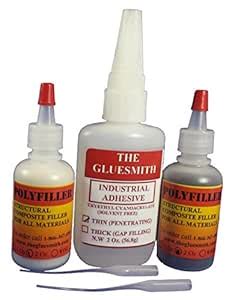 THE GLUESMITH Extra Large Plastic Repair Glue and Filling Powders It's ...