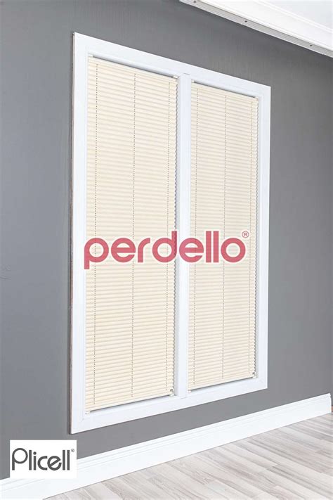Plicell Krem Karartma Plise Perde Gümüş Folyolu - Perdello.com