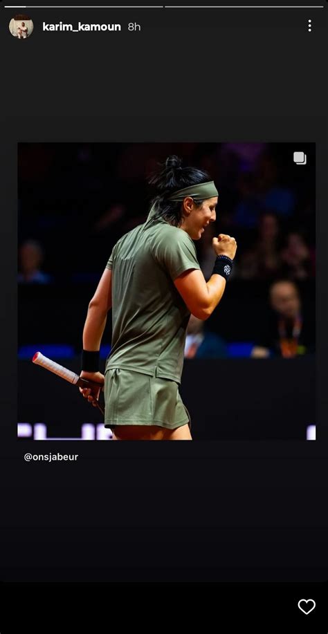 Ons Jabeur tightly embraces her husband Karim Kamoun amid on-court ...
