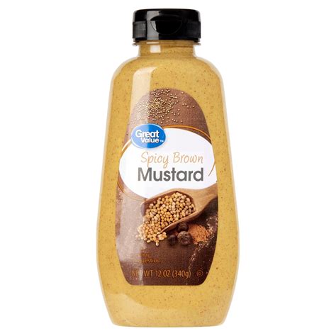 Great Value Spicy Brown Mustard, Squeeze | Fig App