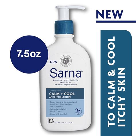 Sarna Calm + Cool Anti-Itch Lotion | Relieve Pain & Itch from Insect ...