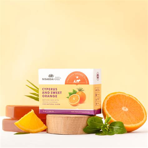Cyperus & Sweet Orange Herbal Soap | Cleanses skin for a natural glow ...
