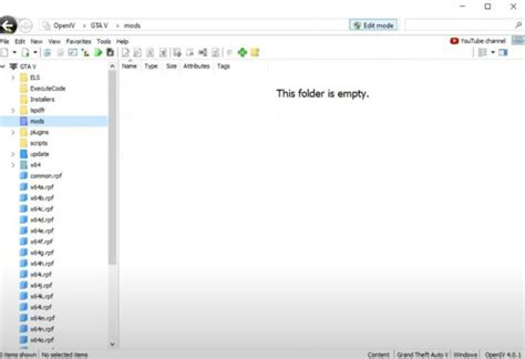 Image result for Create Mods Folder OpenIV