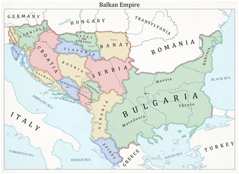 Germany of the Balkans | Alternate history, Historical maps, Balkan