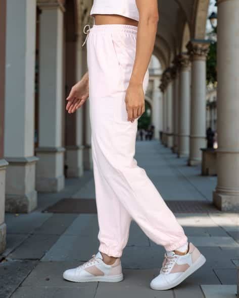 Buy Pink Track Pants for Women by Shein Online | sheinindia.in