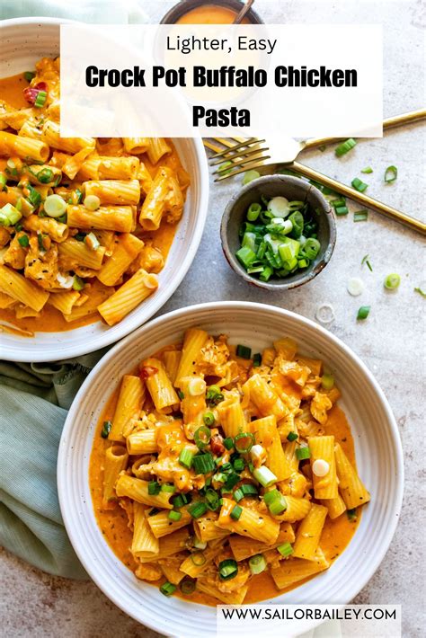 Crock pot buffalo chicken pasta – Artofit
