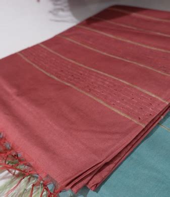 Buy Semi tussar Saree -Brick Search code 4747 Online