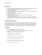 Writing a Modular Program in Python 的图像结果