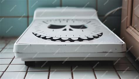 Premium Photo | Dreaded home bathroom scale that is possessed by an ...