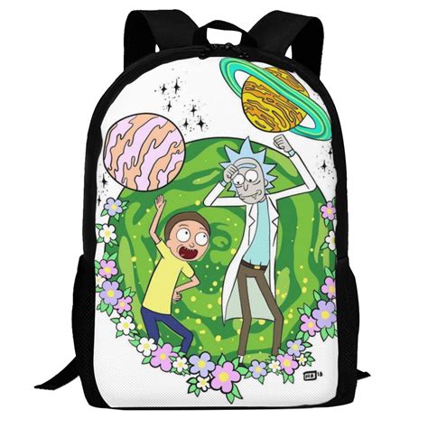 Rick And Morty Backpack,3d Print Laptop Backpack Lightweight Casual ...