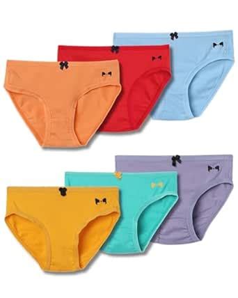 Buy Girls Ultra-Comfort Cotton Panties Pack of 6 - Super Combed ...