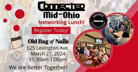 CONNECTED Mid-Ohio Networking Lunch, 625 Lexington Ave, Mansfield, 27 ...