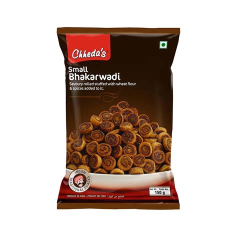 Chheda's Snacks - Small Bhakarwadi, 170g Poly Pack : Amazon.in: Grocery ...