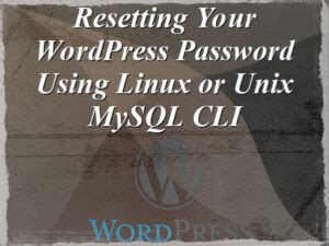 Image result for How to Reset Password in MySQL Command Line