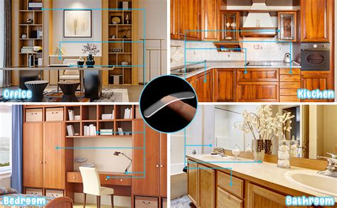 NAIDEV Self Adhesive Silicon Bumper Door Cabinet Window Drawer Clear ...