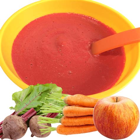 Apple Carrot Beetroot Baby Food Puree - Yummieliciouz