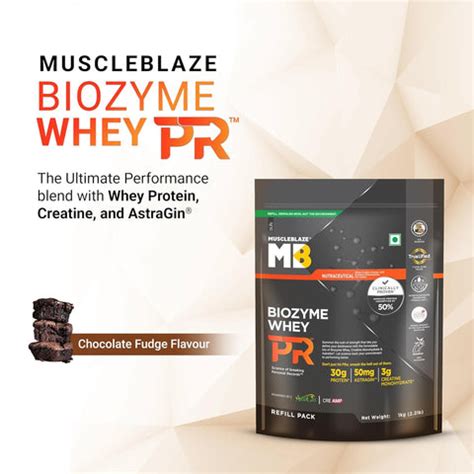 Buy MuscleBlaze Biozyme Performance Whey Protein PR - 2.2 Lbs (Refill ...