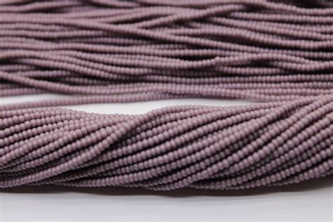 11/0 Preciosa Seed Beads, Light Purple Opaque, 1 Hank, Czech Seed Bead ...