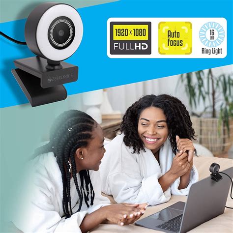 ZEBRONICS Zeb-Ultimate Star webcamera with 5P Lens 1920x1080 Full HD ...