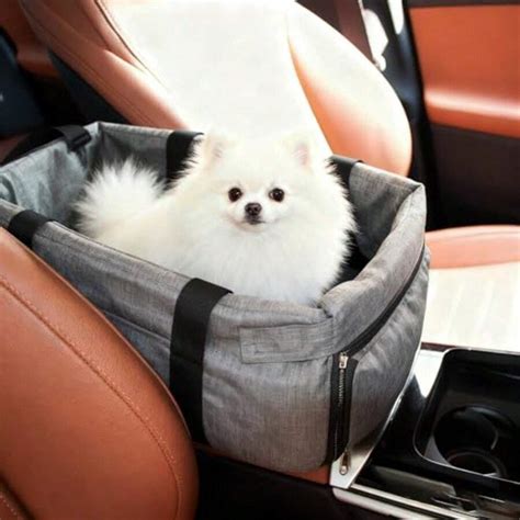 Tricomaxima Console Dog Car Seat Dogs Booster Seat Pets Carrier Travel ...