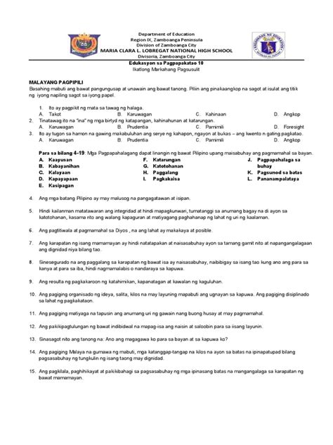 Image result for Module 1 ESP Grade 10 3rd Quarter