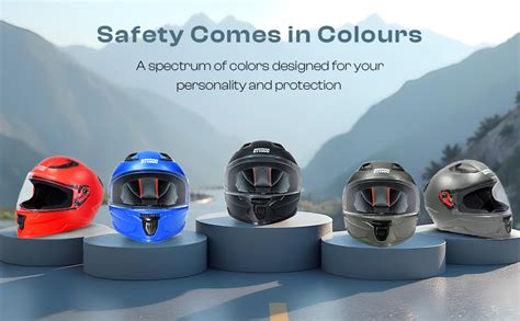 STUDDS Raider Street ISI Certified Full Face Helmet for Men and Women ...