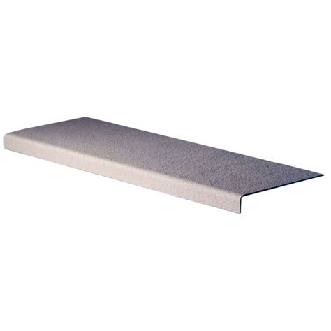 FIBERGRATE Stair Tread Cover: Full Coverage Grit, Fiberglass, Fastener ...