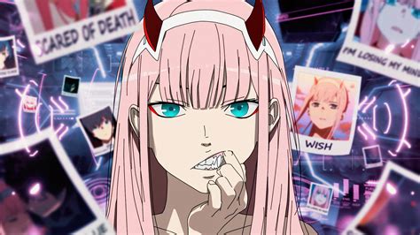 Zero Two Wallpaper 4K, DARLING in the FRANXX, Anime girl