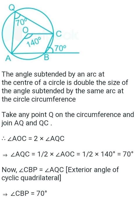 Ina circle with centre o, an are abc subtends an angle of at the centre ...