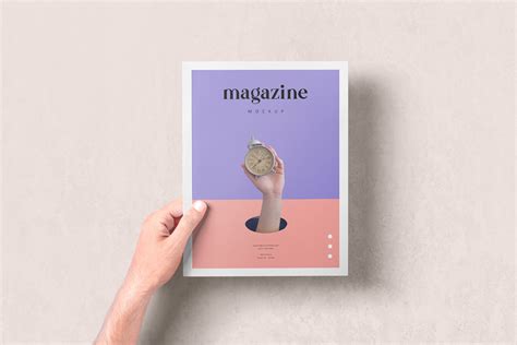 Hand Holding Magazine Cover Mockup PSD | ZippyPixels