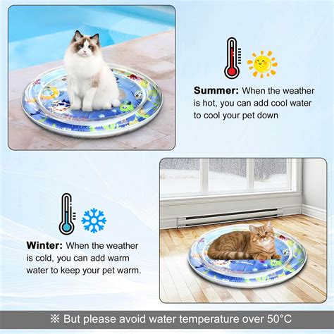 Baoyemes Cat Dog Water Mat, [2025 Newly Upgraded, Two Layers & Thicken ...