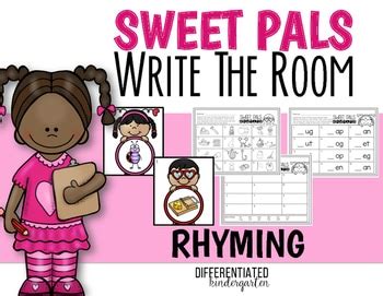 February Rhyming Word Work Write The Room Fun - Differentiated Kindergarten