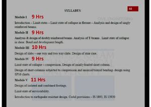 DCS Syllabus - practice - CET DESIGN OF CONCRETE STRUCTURES CATEGORY L ...