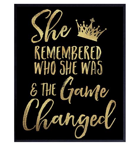 Inspiration Motivational poster for Woman - She | Ubuy India