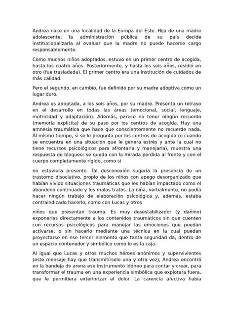 Andrea Nace en Una Localidad de La Europa Del Éste | PDF | Trauma ...