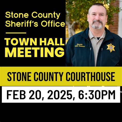 Sheriff and Command Staff Community Meeting , Stone County Courthouse ...