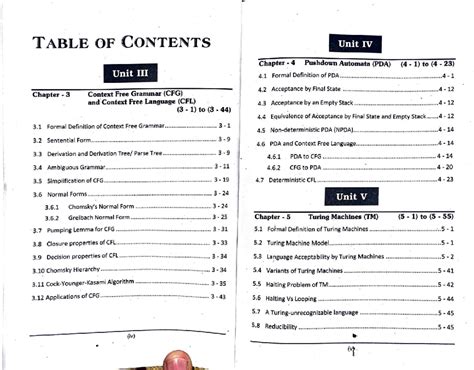 Toc decode 230606 073242 - TABLE OF CONTENTS Unit IV Chapter 4 Pushdown ...