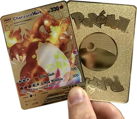 Rare Gold Metal Charizard VMAX Pokemon Card - 074073 India | Ubuy