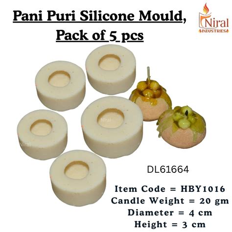Pani Puri Candle Mould, HBY1016 - 5 Pcs Combo ₹415 (Just ₹83 Each ...