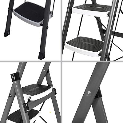 Plantex Steel Folding Ladder for Home/Ladder for Home use-Anti Skid ...