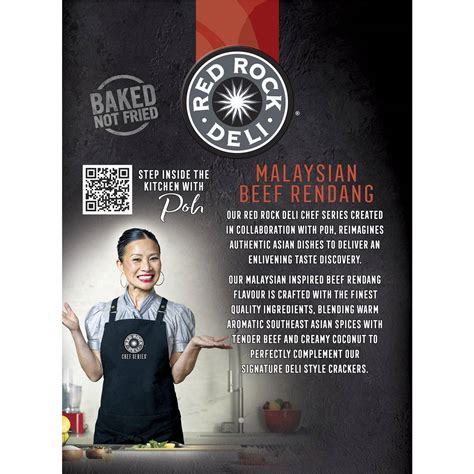Red Rock Deli Deli Style Crackers Chef Series Malaysian Beef Rendang ...