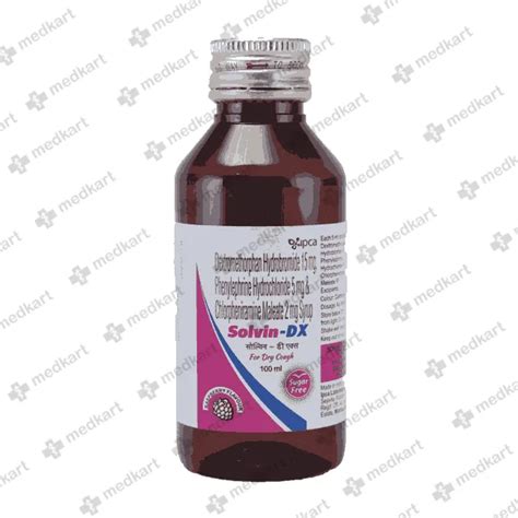 Solvin DX Syrup 100 ML: Uses, Side Effects & Price | Medkart