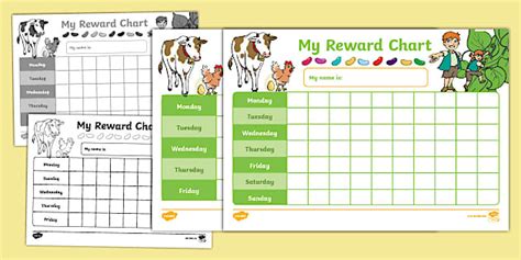 Jack and the Beanstalk Reward Chart - Twinkl
