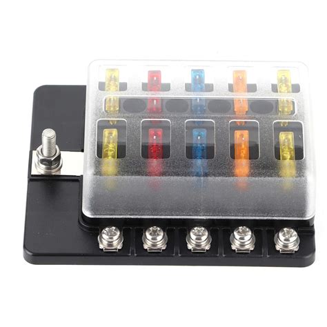 Buy Screw Nut Terminal Fuse Box, 30A 10‑Way Fuse Box, Safety Fuse Box ...