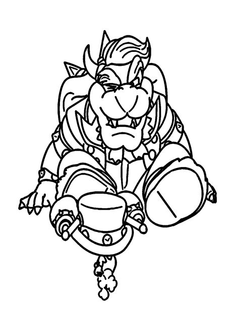 Mario Odyssey Bowser Coloring Page