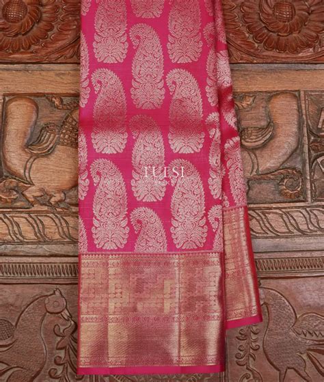 Buy Pink Kanjivaram Silk Saree T654828