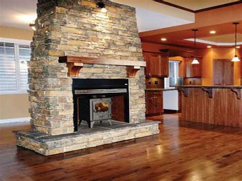Stack Stone Fireplace 的图像结果