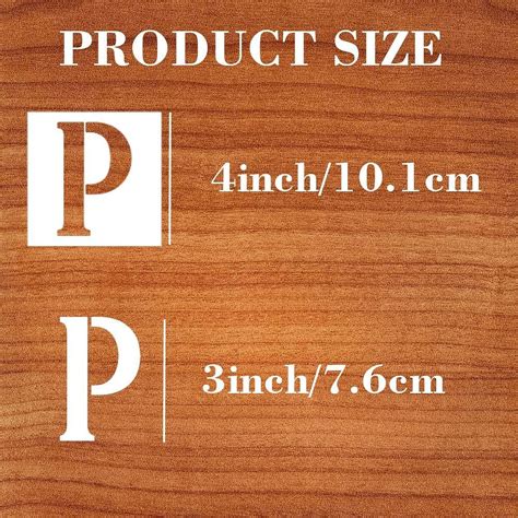 Buy Letter Stencils 4 Inch Alphabet Stencils for Painting On Wood ...