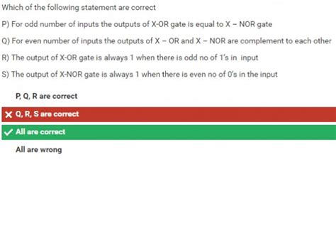 Digital Logic: Testbook Test Series: Digital Logic - Xor