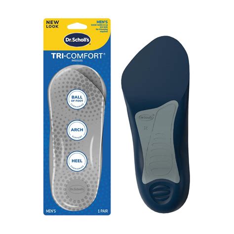 Dr. Scholl's Men's Tri-Comfort Insoles, Size 8-12